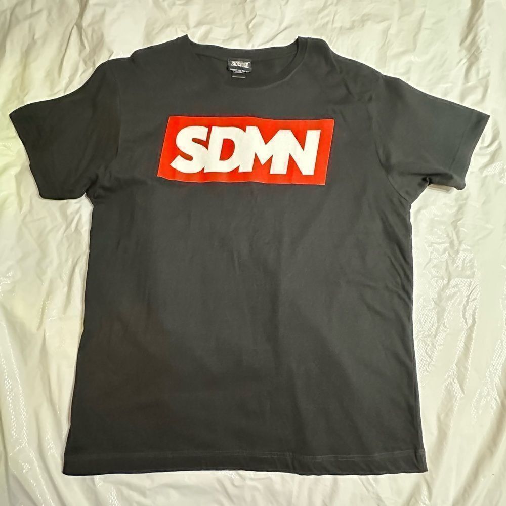 SDMN Sidemen Black with Red graphic Short Sleeve T-shirt